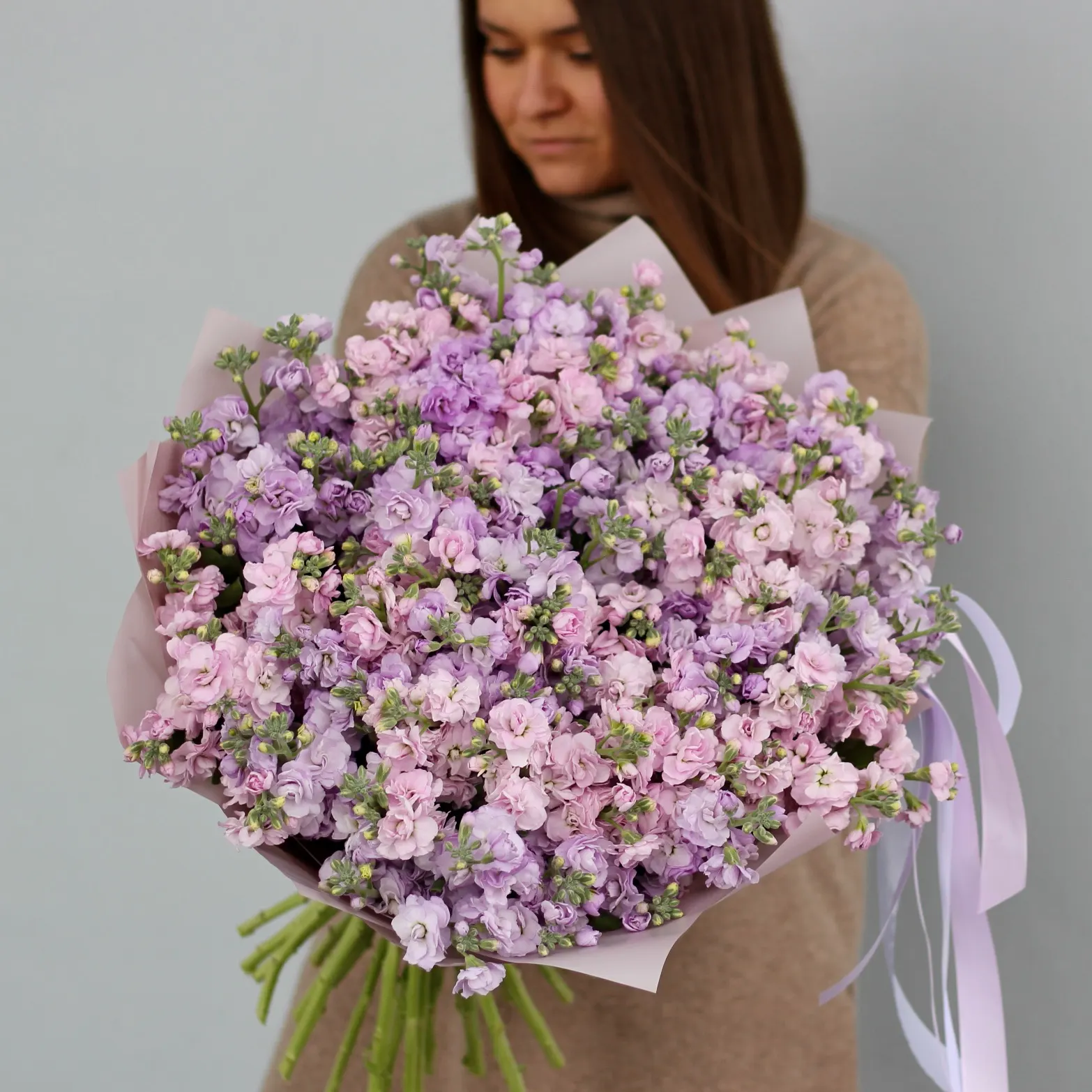 Фото букет Кустовая маттиола